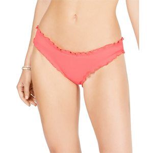 Sundazed Mermaid Ruffled Bikini Bottoms, Coral Oasis M